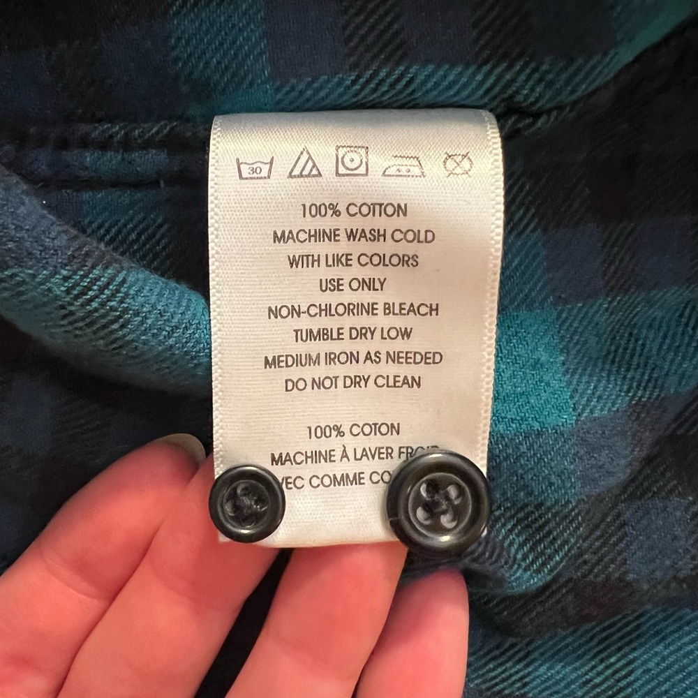 Blue/green flannel - Picture 4 of 5